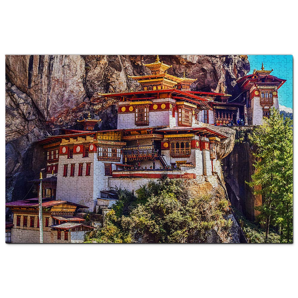 Paro Dzong Bhutan Puzzle 1000 Piecesen Puzzle Adult Game Graphics Travel Souvenir 50x70CM