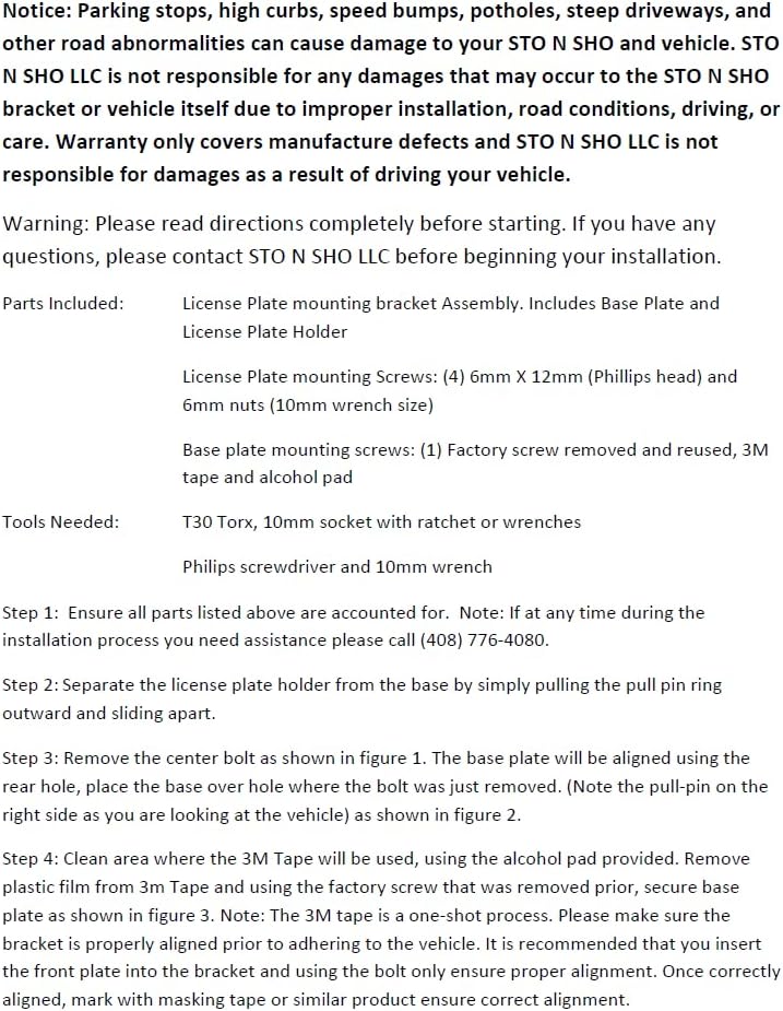 STO N SHO Front License Plate Bracket Compatible with 2020-2024 Toyota Supra (SNS207)