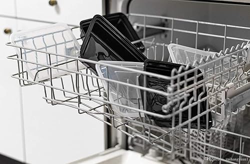 Miniatura 3 de Contenedores de almacenamiento de alimentos 50 unidades con tapas recipientes de plástico para preparar comidas reutilizables a prueba de fugas