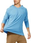 Chemises de protection solaire UPF 50+ Roadbox pour hommes, hoodie de pêche à manches longues à séchage rapide, rash guards pour la natation, la randonnée et la course