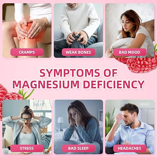 Miniatura 5 de NutriVigor Gomitas de glicinato de magnesio para niños y adultos, gomitas de suplemento de potasio y magnesio con vitamina D, B6, CoQ10, para