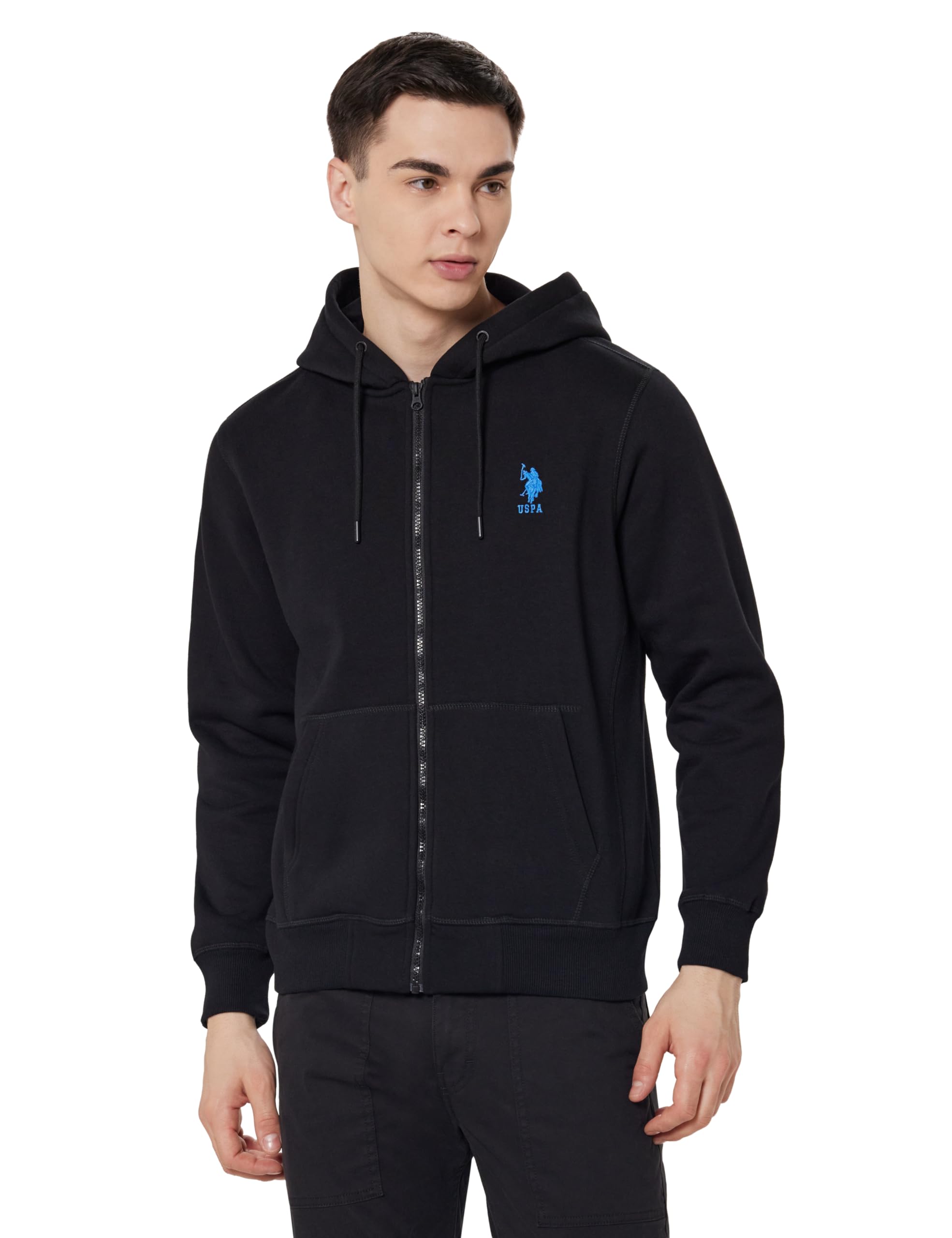 u.s. polo assn. U.s.Polo Association Men's Solid Regular fit Sweatshirt-picture-11