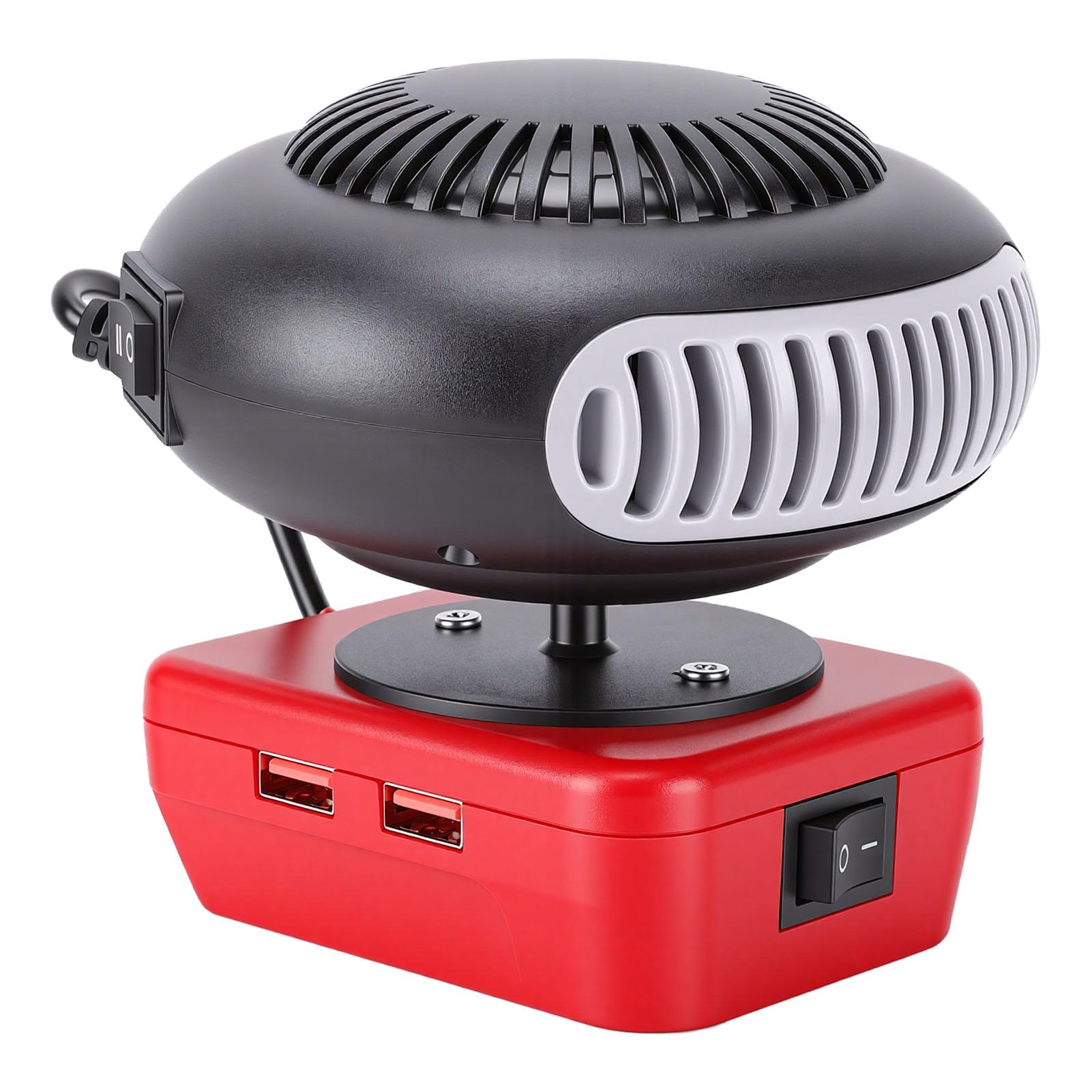 Chauffage d'appoint sans fil 200W orientable avec double port USB