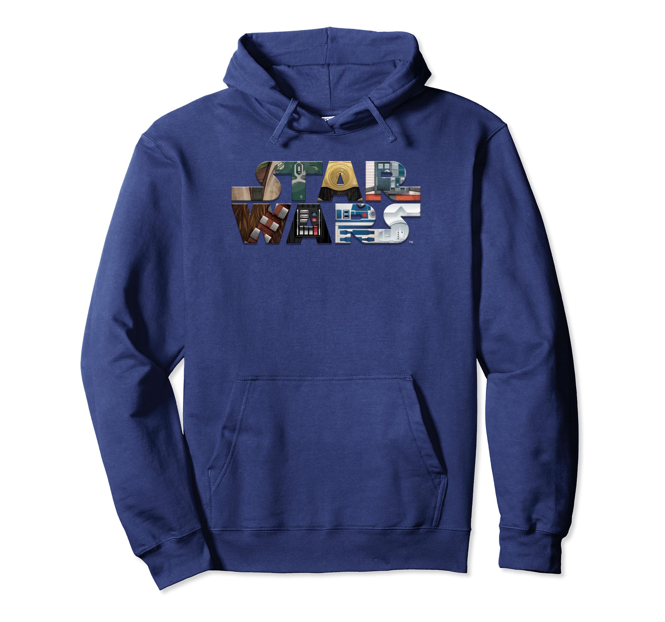 Pull Star Wars Characters Text Fill Logo idée cadeau pour anniversaire - 2