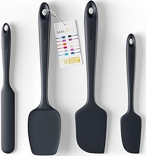Silicone Spatula Set - 4-Piece Rubber Spatulas Sil...