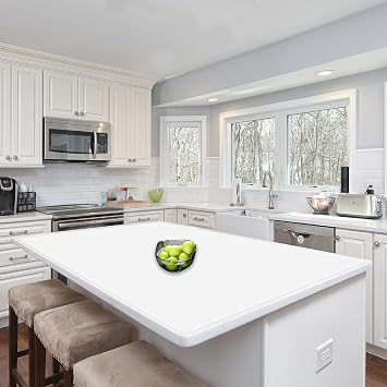 Silicone Mats for Kitchen Counter, 48"x32"120cmx80cm Large Heat Resistant Mat Kitchen Island Waterproof Countertop Protector Mat Nons-slip Extra Large Counter Mat, Semitransparent