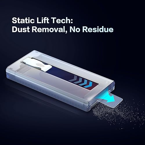 Miniatura 7 de Paquete de 2 protectores de pantalla de privacidad para Samsung Galaxy S25 Ultra, película PET antiespía, soporte de identificación de huellas