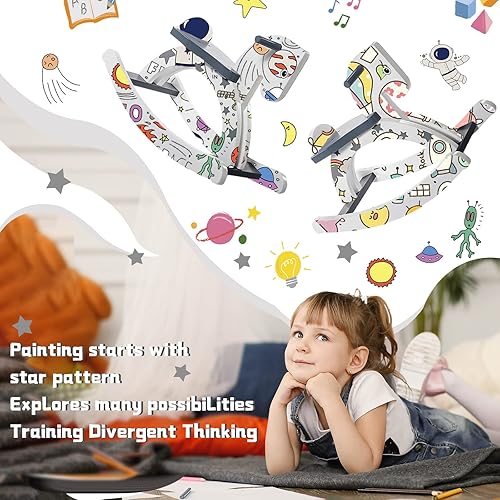 Miniatura 3 de labebe - Caballo mecedor de madera juguetes de paseo de madera para bebé para 18 meses juguete balancín blanco para niños animales de paseo para