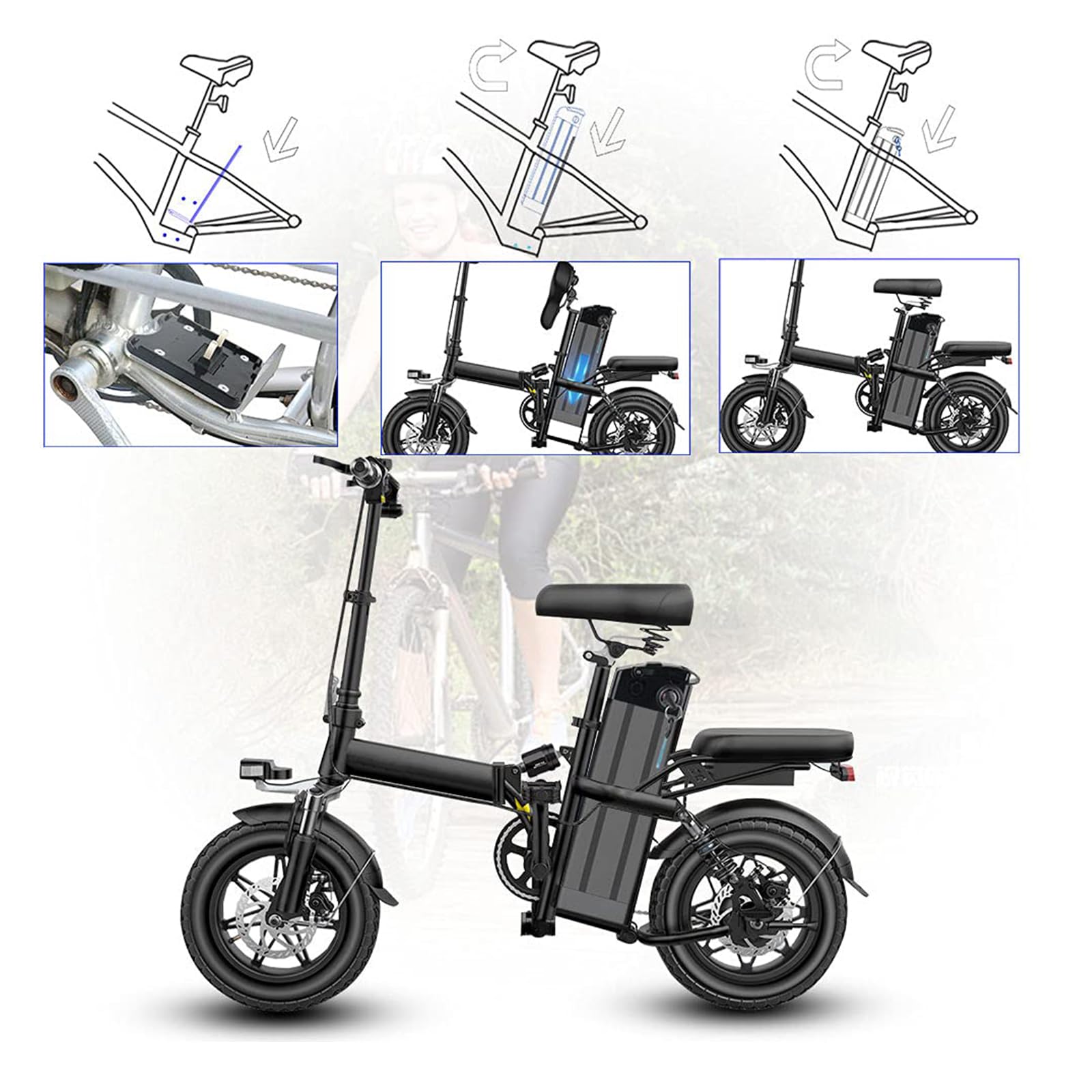 Amazon.co.jp: 電動自転車バッテリー 36V 48V 10Ah 15Ah 20Ah リチウム