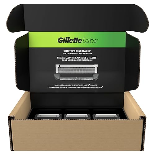 Miniatura 9 de Gillette Labs - Recambios de cuchillas de afeitar, cartuchos de maquinilla de afeitar de 12 quilates, repuestos de maquinilla de afeitar para