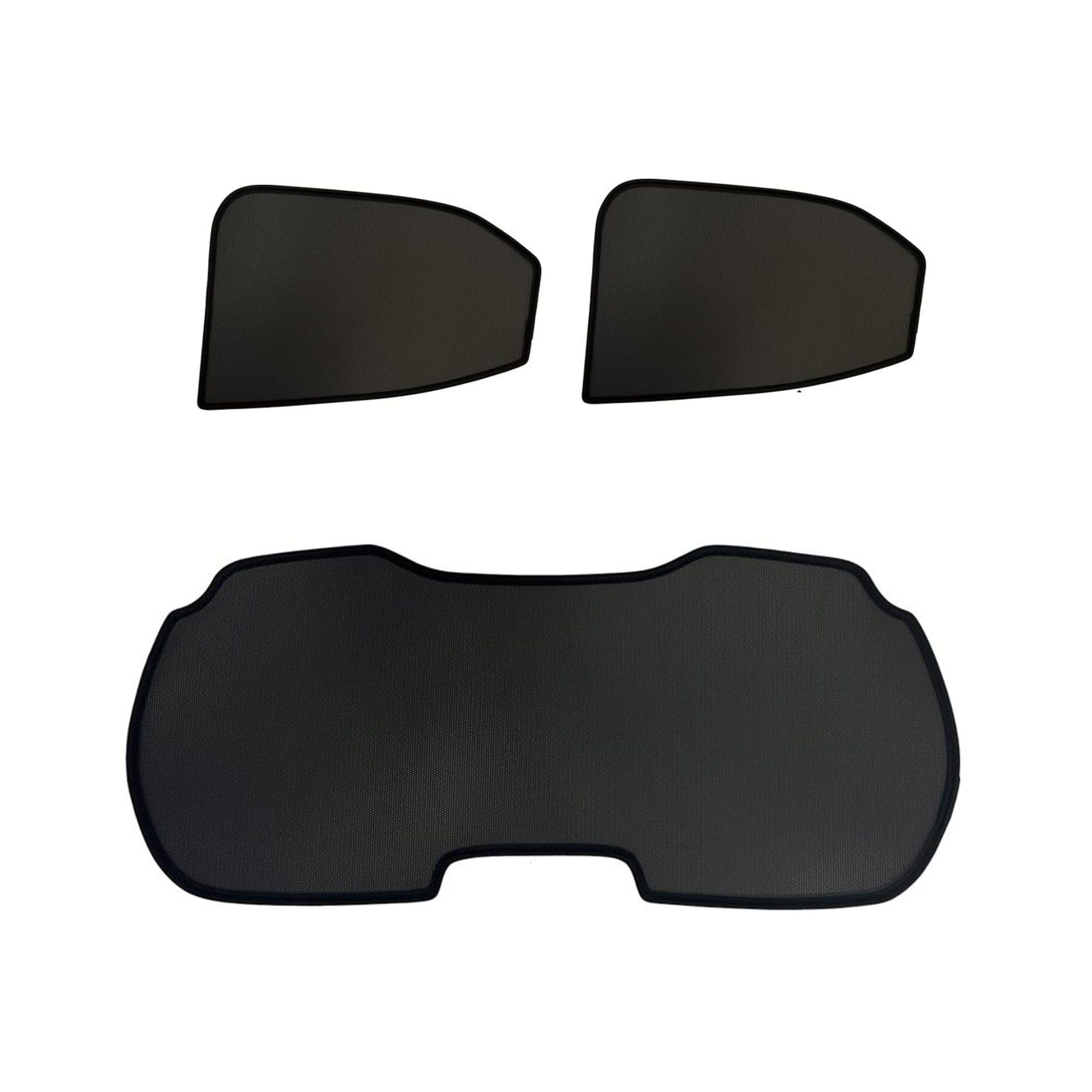 Protection visuelle & Solaire Compatible avec Toyota Yaris (P21) 2020- & Mazda 2 (KB) 2022-, Noir