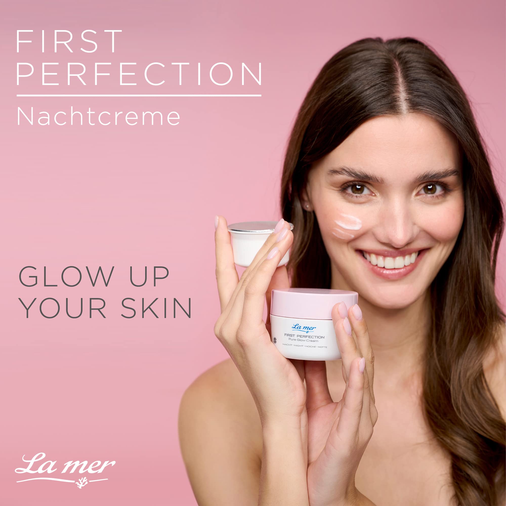 La mer First Perfection Pure Glow Cream Nacht - Regenerierende Nachtcreme - Anti Aging Wirkung - Feuchtigkeitsspendend und beruhigend - Für ein jugendliches Hautbild - 50 ml