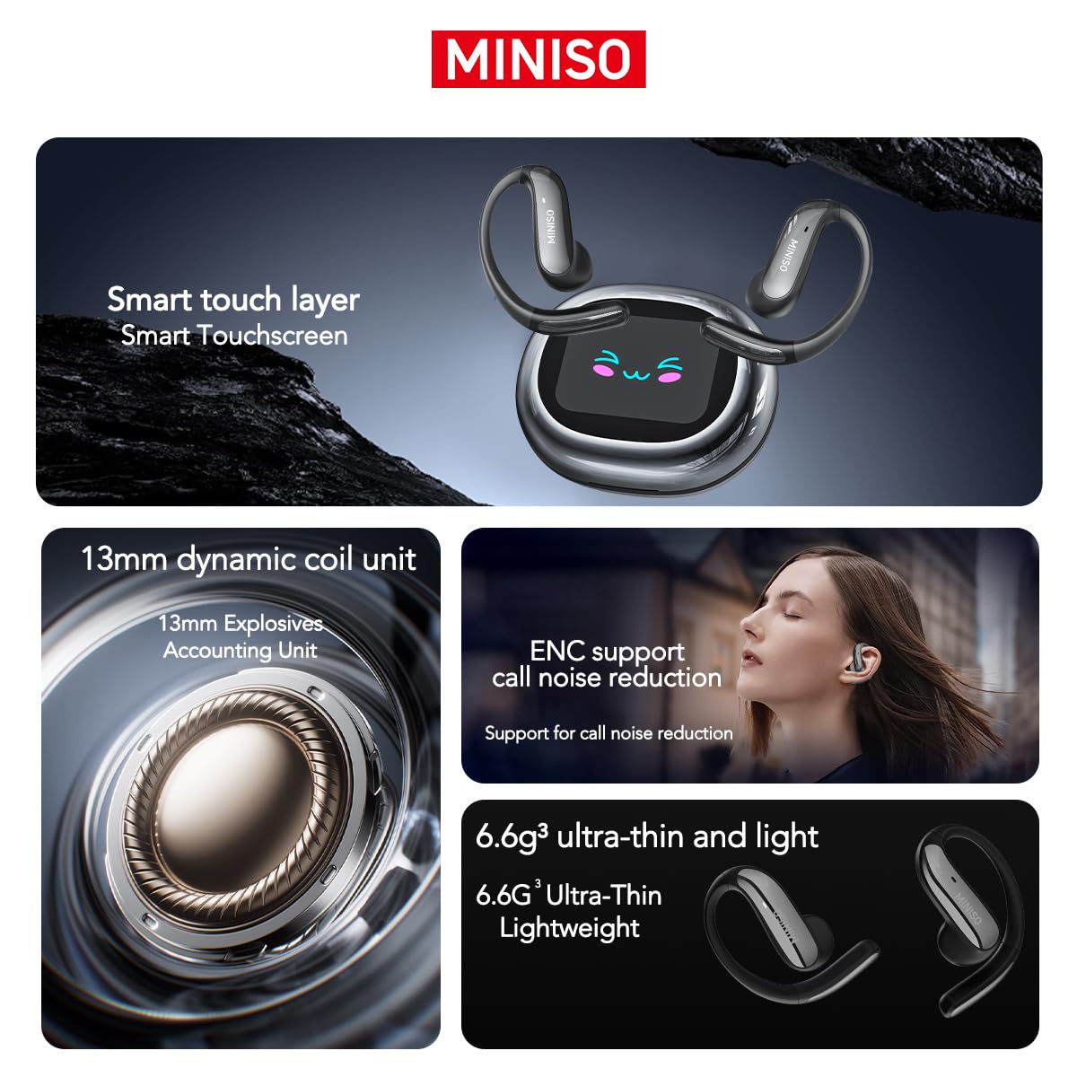 Amazon.com: MINISO MS203 AI Translation Ear Buds Real Time