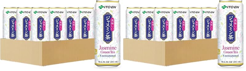 ITO EN Chá verde com jasmim, sem açúcar, 600 mL, pacote com 24