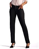 LEE Women's Relaxed Fit Straight Leg Pants - All-Day Comfort, Stretch Cotton Blend, Versatile Office to Evening Wear