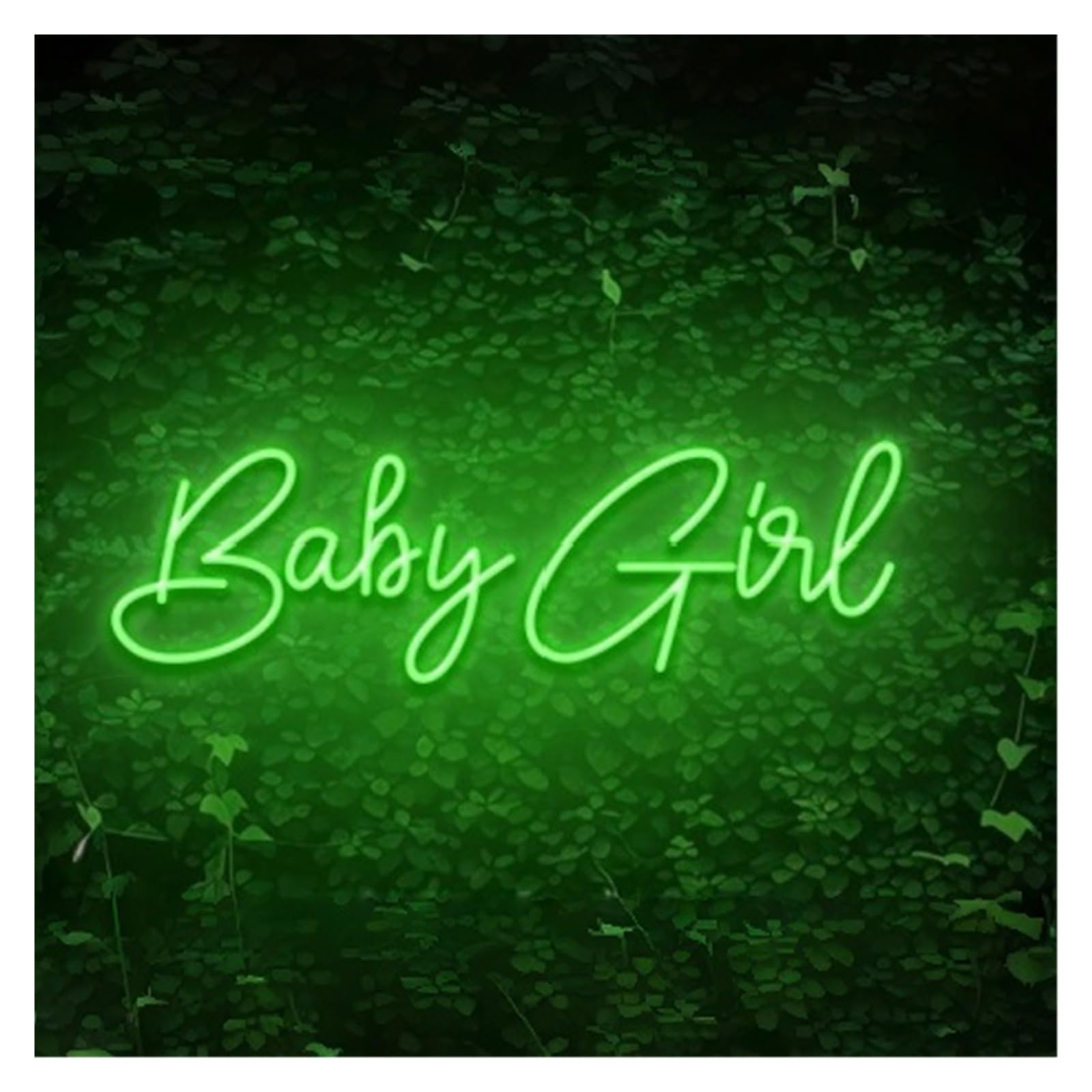 RONGCH Hanging Art Signs Baby Girl Neon Sign Nursery Room Dorm Beauty Salon Home Wall Decor Party Bar Storefront Window Display Business Entrance 50cm