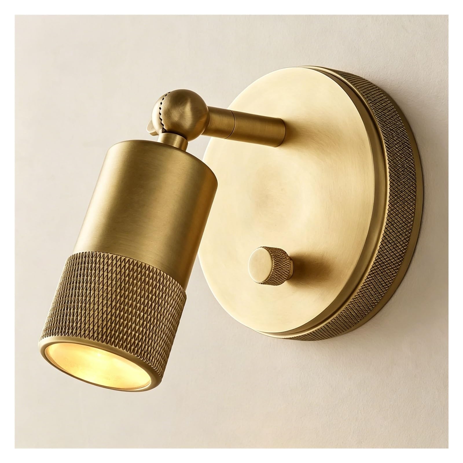 LUOYAOB Modern Adjustable G9 Wall Sconce Swivel Wall Lamp Minimalist Bedroom Living Room Study Reading Light Hallway Night Light Indoor Retro Style Wall Fixture(Gold)