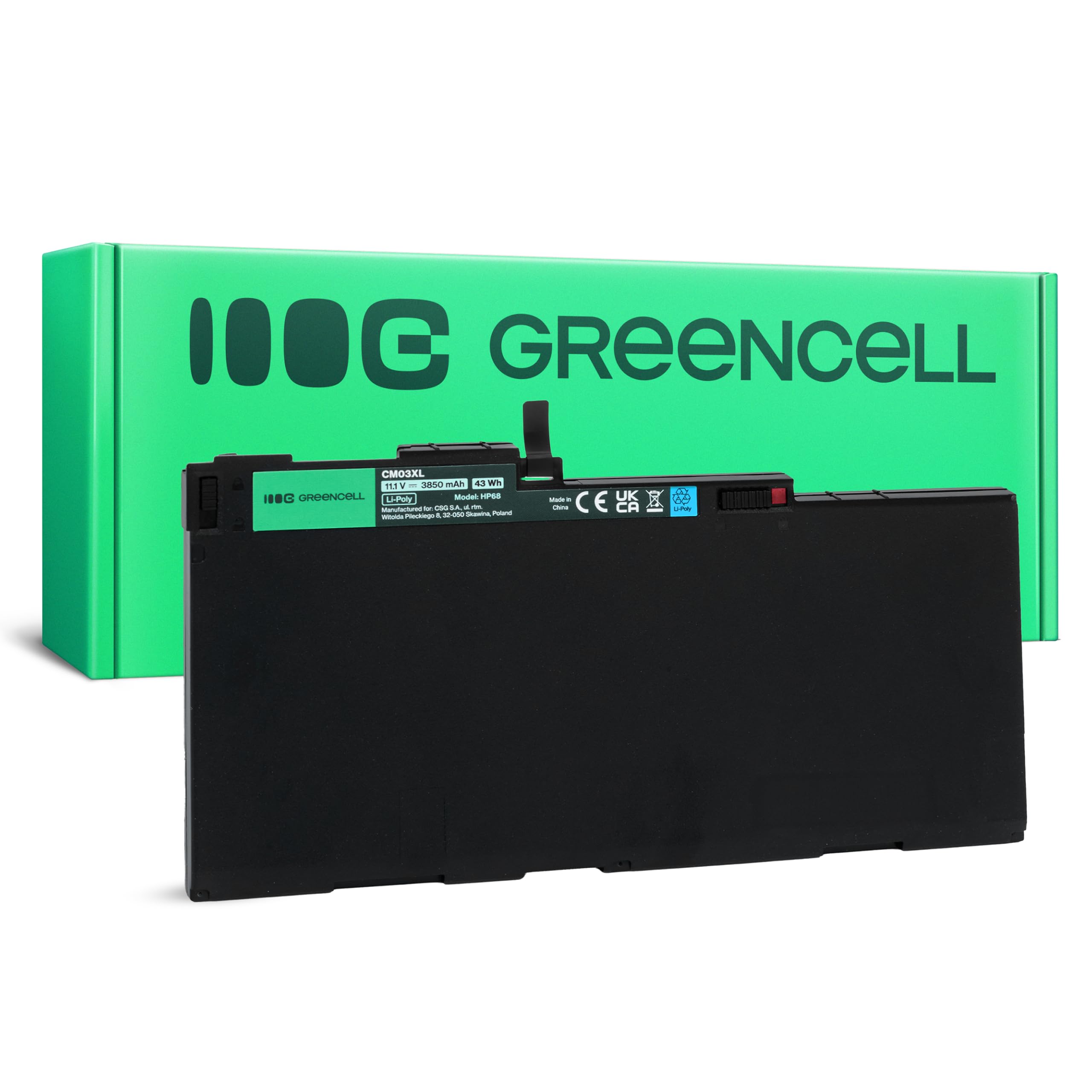 Green Cell CM03XL 717376-001 716724-421 716724-1C1 HSTNN-DB4R HSTNN-IB4R HSTNN-LB4R Batteria per HP EliteBook 840 G1 G2 750 G1 G2 740 G1 G2 745 G2 755 G2 845 G2 855 G2 ZBook 14 G2 15u G2 Portatile