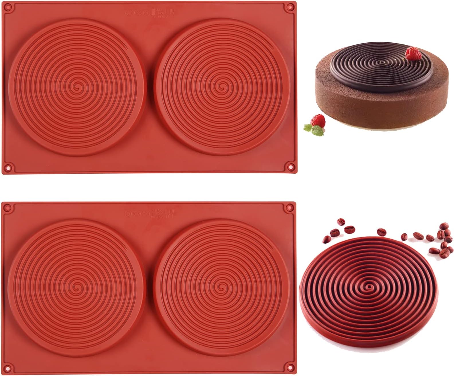 Kuchen Aus Silikonform Lösen Warm Oder Kalt DUBENS spirale-geformt Silikon-backform, DIY Backen Liefert Mousse
