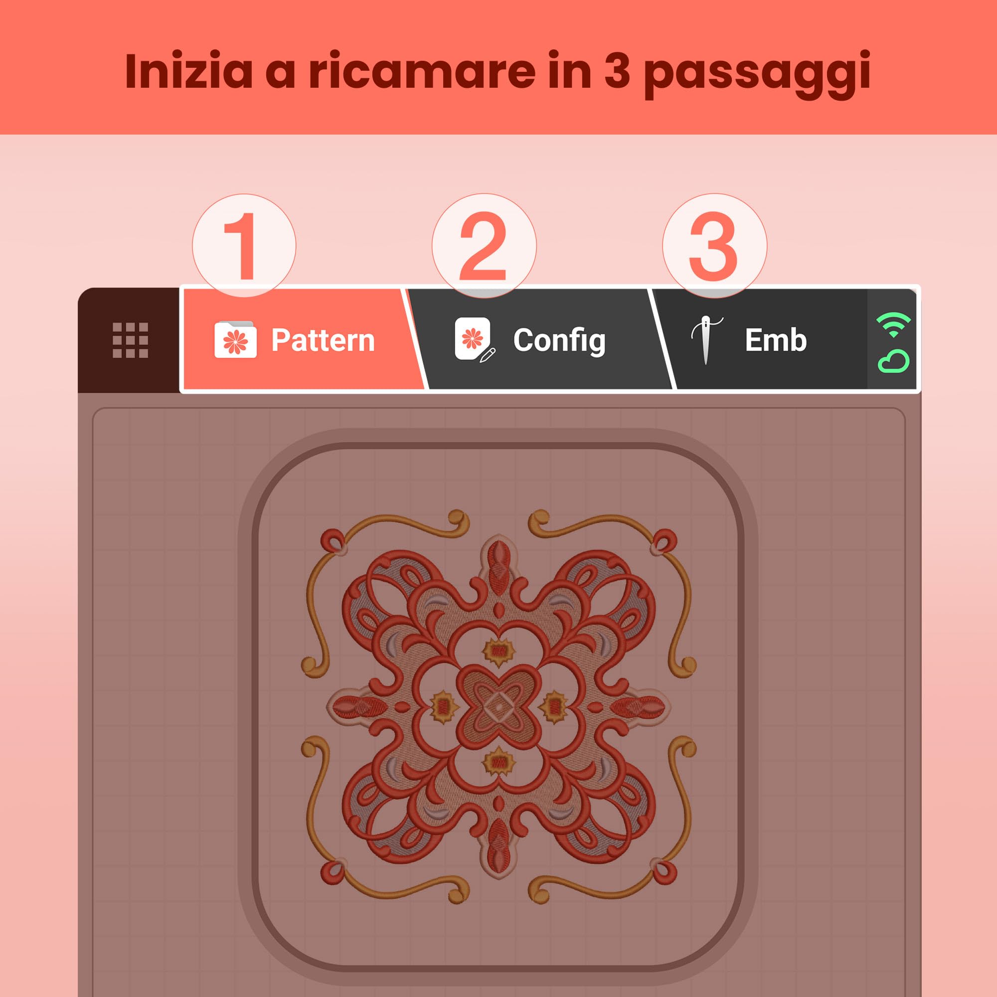 PooLin EOC06 - Macchina da ricamo, touch screen, ricamatrice digitale, lettere e motivi - Embroidery Machine - Personalizza magliette, polo, giacche, camicie, borse, asciugamani e altro ancora