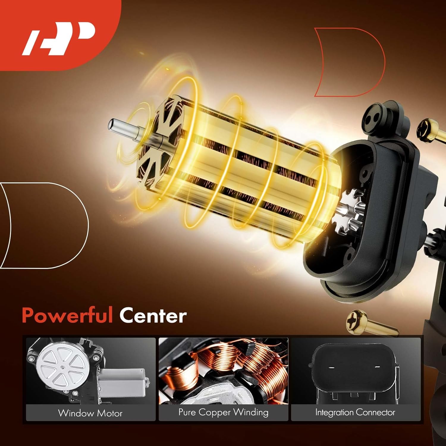 A-Premium Power Window Regulator with Motor Rear Passenger Side Compatible with Honda Civic 2016-2019 Rear Right Passenger Side