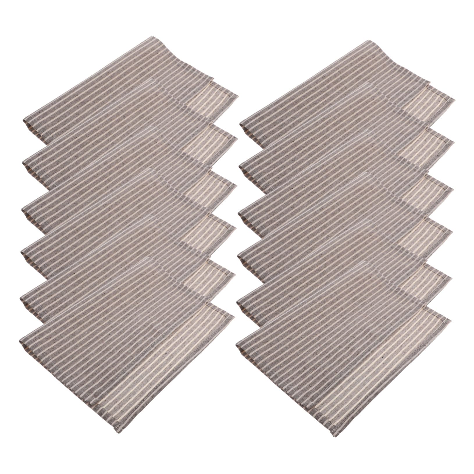 Serviettes de table à rayures pour des repas de fêtes inoubliables en famille