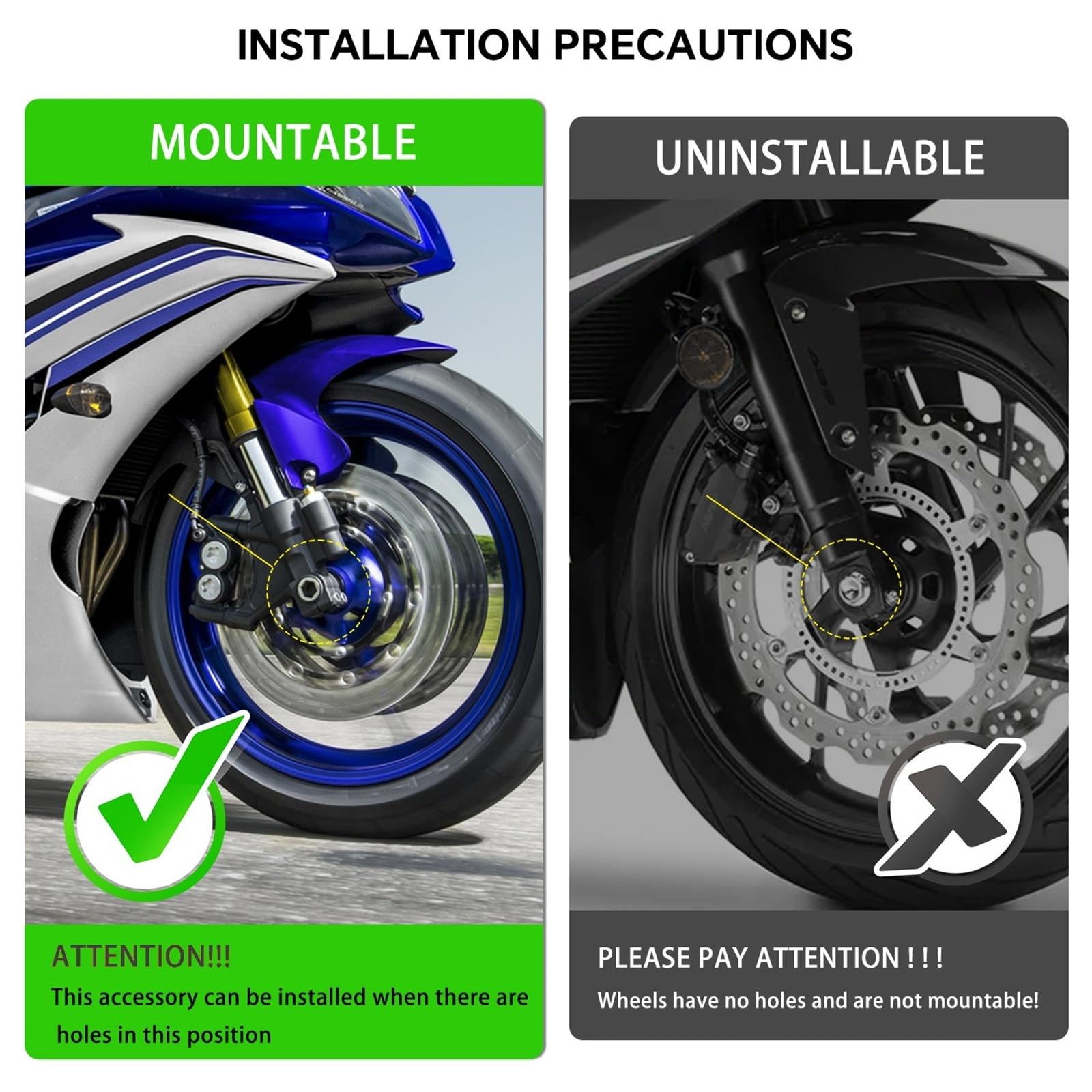 Pasuje do XT1200Z/ZE Super Tenere Zx1200z ochraniacz suwaka widelca koła osi