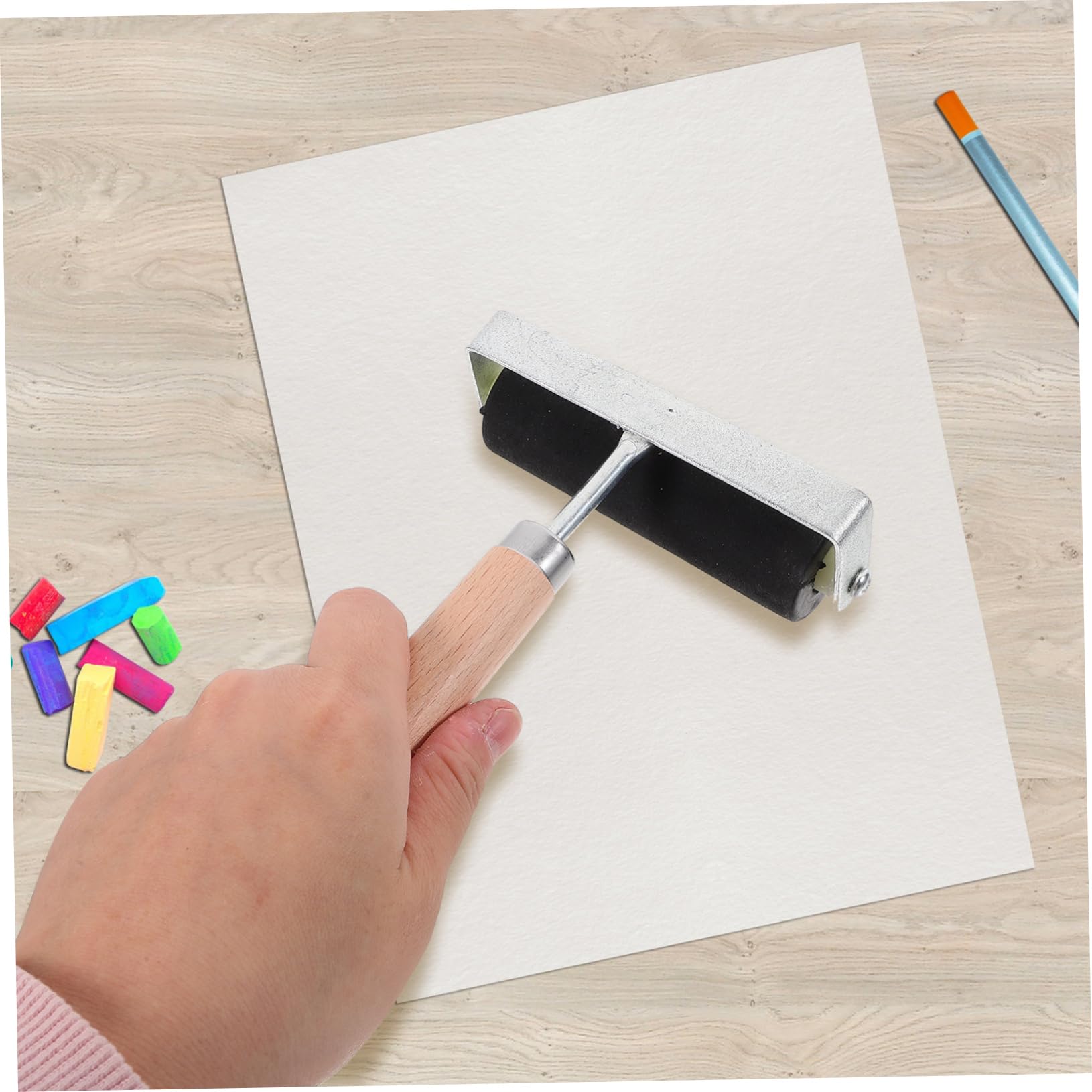 Tofficu 5stücke Handheld Druckwerkzeug Gummiwalze Für Druckgrafik Basteln Kinderfreundlich Langlebig Und Leicht Zu Reinigen Für Kunstprojekte Und Holzschnitt