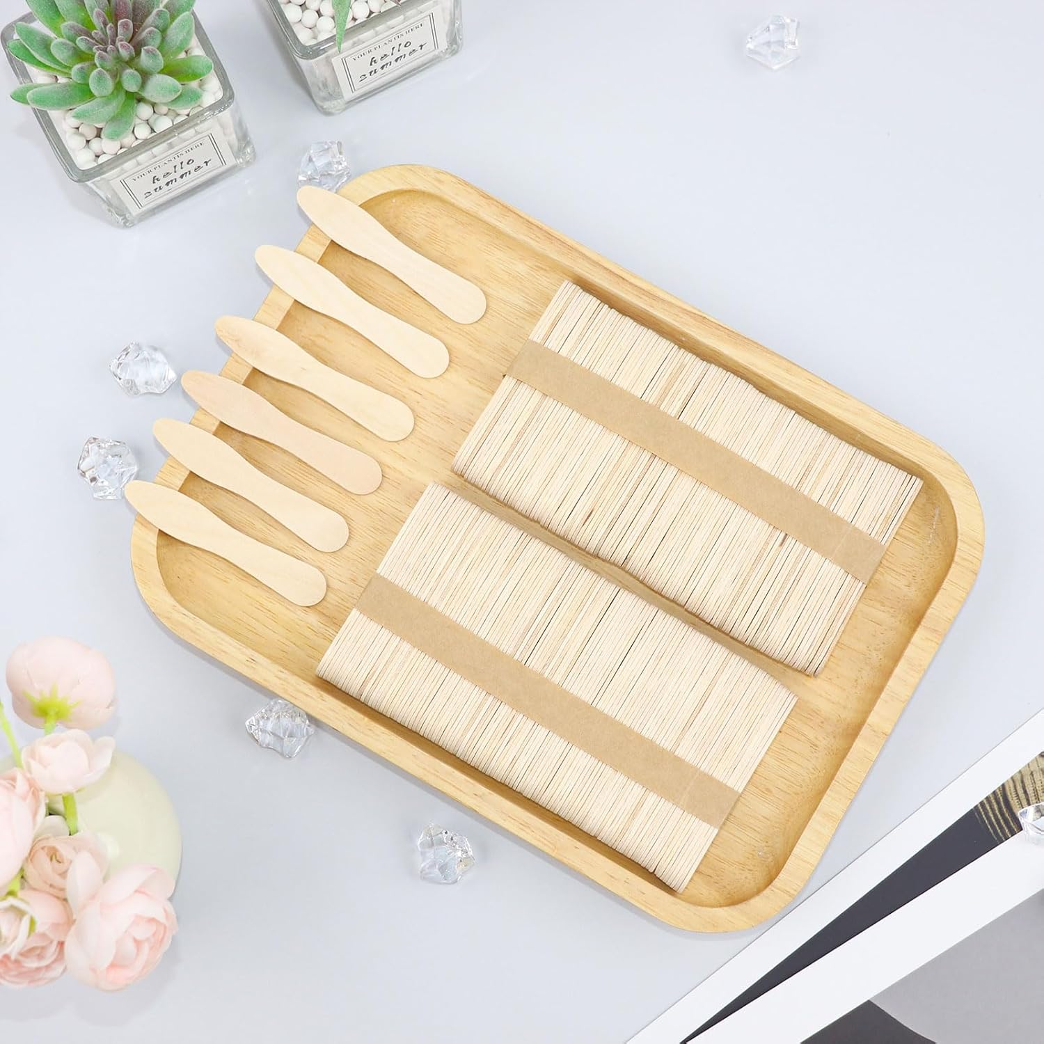 Wooden Spoons for Ice Cream Bulk Mini Tasting Spoons Wooden,Small Wooden Ice Cream Spoons Dessert Spoons Wooden Ice Cream Sticks for Dessert Sampling,Tasting 3 Inches (4000)