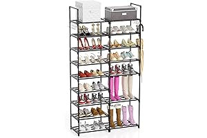 9 Shelf Shoe Rack Storage Space Saving 30 Pair