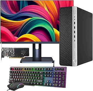 HP Gaming Desktop PC with GeForce GT 1030 GDDR5 HDMI, Intel Quad Core i7 Processor, 1TB (1000GB) SSD Storage 32GB RAM, 27-Inch Monitor, Gaming Keyboard & Mouse, Windows 10 Pro (Renewed)