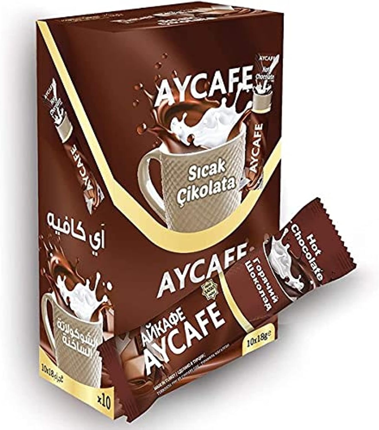 Aycafe Hot Chocolate Instant Coffee Box, 10 Sachet
