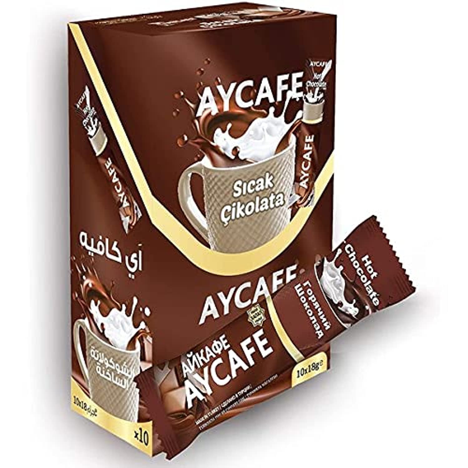 Aycafe Hot Chocolate Instant Coffee Box, 10 Sachet