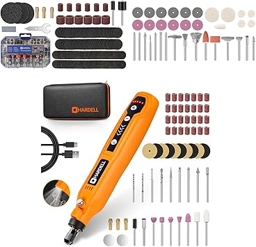 HARDELL Mini Cordless Rotary Tool & 230pcs Rotary Tool Accessories