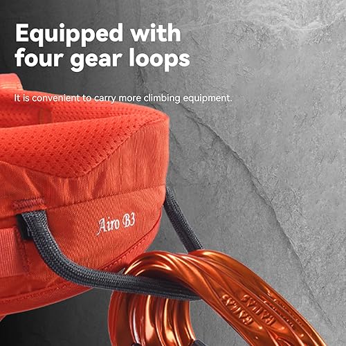 Miniatura 6 de KAILAS Arnés de escalada B4 acolchado ajustable arnés de seguridad para balanceo escalada árbol escalada rapel