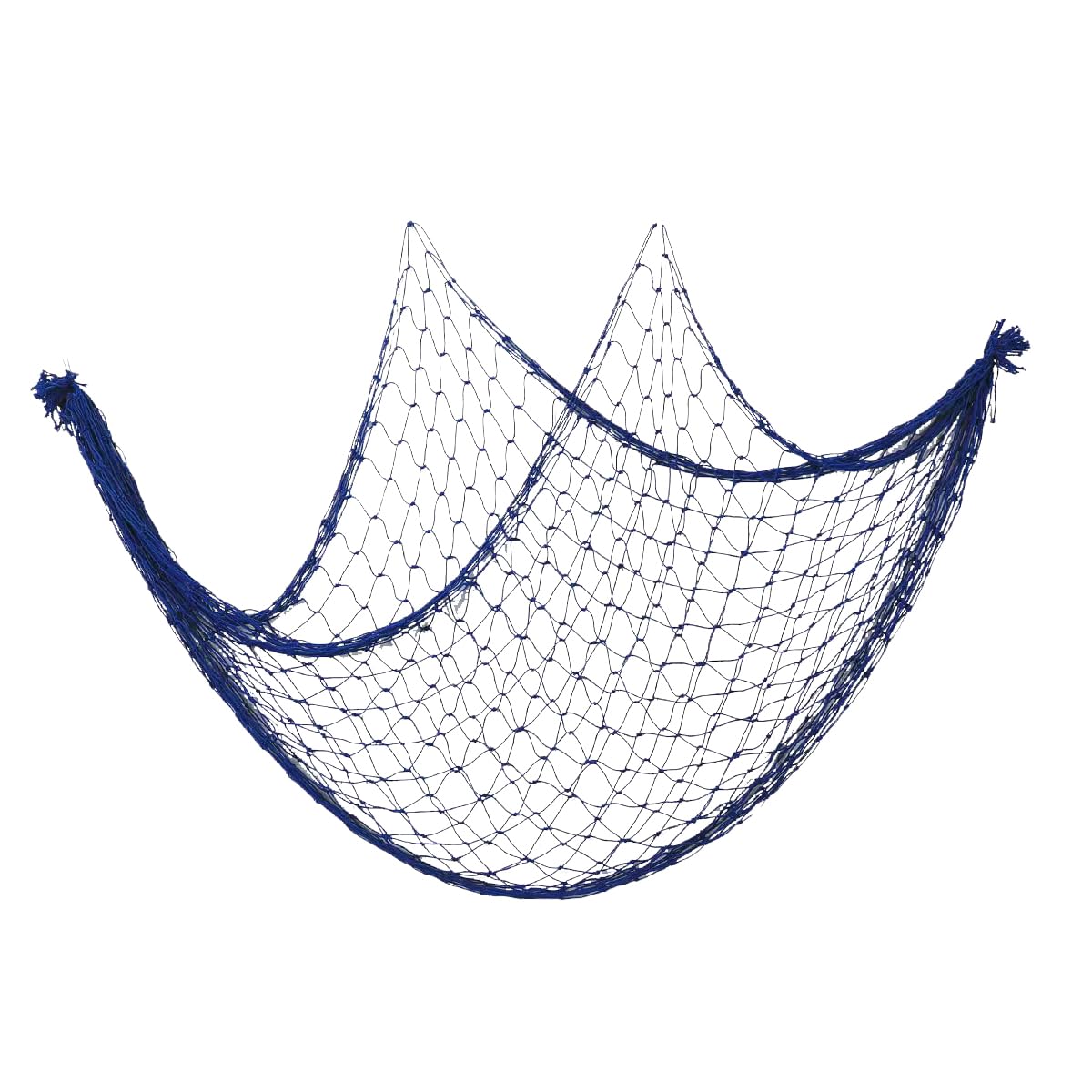 Almlwiaj Blue Decorative Fishnet Nautical Fishing Net Wall Decoration, Photo Wall For Mermaid Mediterranean Party (Blue)