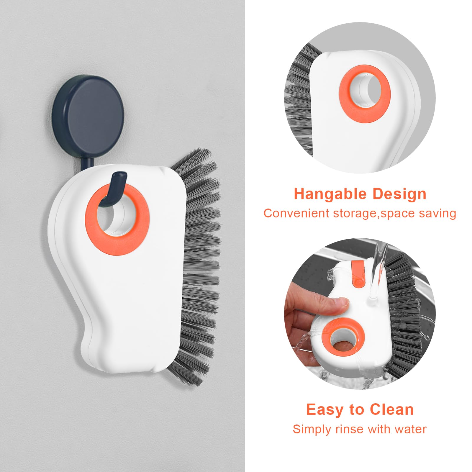 Lot De 2 Brosses De Nettoyage 2 En 1 - Outils De Nettoyage De Rails De