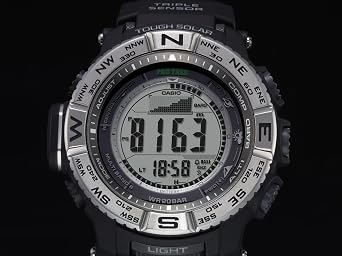 Casio PRW3500 Series | Pro Trek | 100M WR | Compass | Alt/Baro-Thermo | Tough Solar Power | Atomic Timekeeping | 1-100 SEC Stopwatch | Countdown Timer | World Time