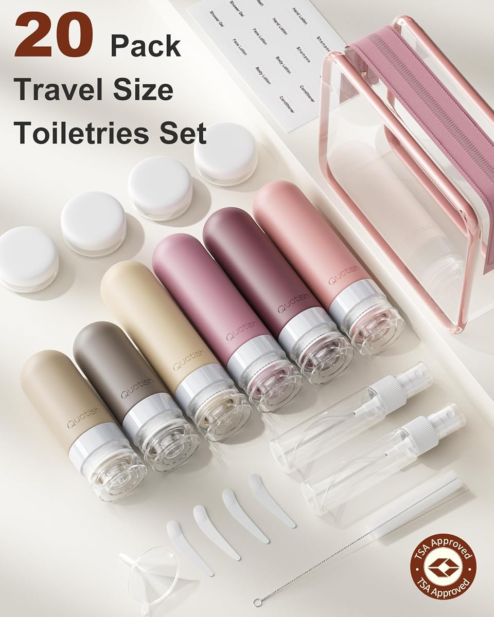 Cosywell 13-Piece 2 oz TSA Approved Travel Bottles for Toiletries view 2