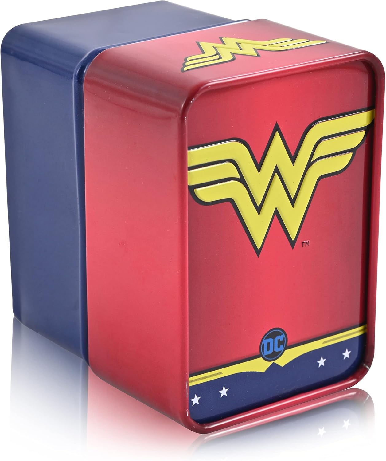 Accutime DC Comics Wonderwoman Adult Women's Analog Watch - Pink Silicone Strap, Dial Rose Gold Case with Stones, Glass Dial Face, Female, Analog Watch in Pink (Model: WOW9057AZ)