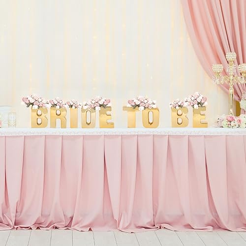 Miniatura 8 de Efavormart - Florero de cerámica chapada en oro brillante de 6 pulgadas, con letra C, macetero y centro de mesa