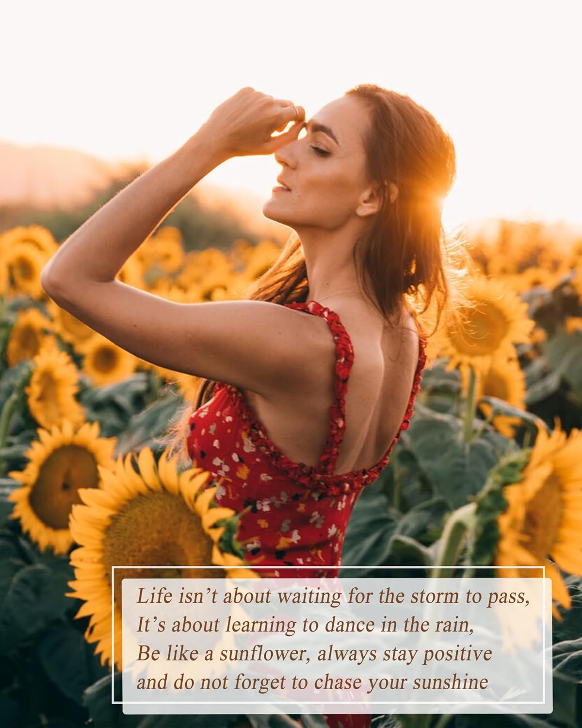 Tarsus Sunflower Necklace, You are My Sunshine, Sunflower Gifts Ideas for Women, Inspirational Gifts for Women Teen Girls Birthday Christmas Valentines Day image 6 of 7 B09P19GT12