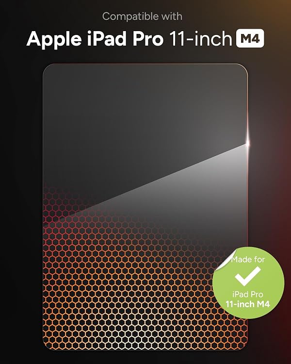 ZAGG Glass XTR3 iPad Pro 11" (M4) Screen Protector - Advanced Hexiom Impact Technology, Recycled Glass, Blue Light Filter, Anti-Reflective, Easy Install, Protect Your Eyes & Screen by ZAGG - Image 2