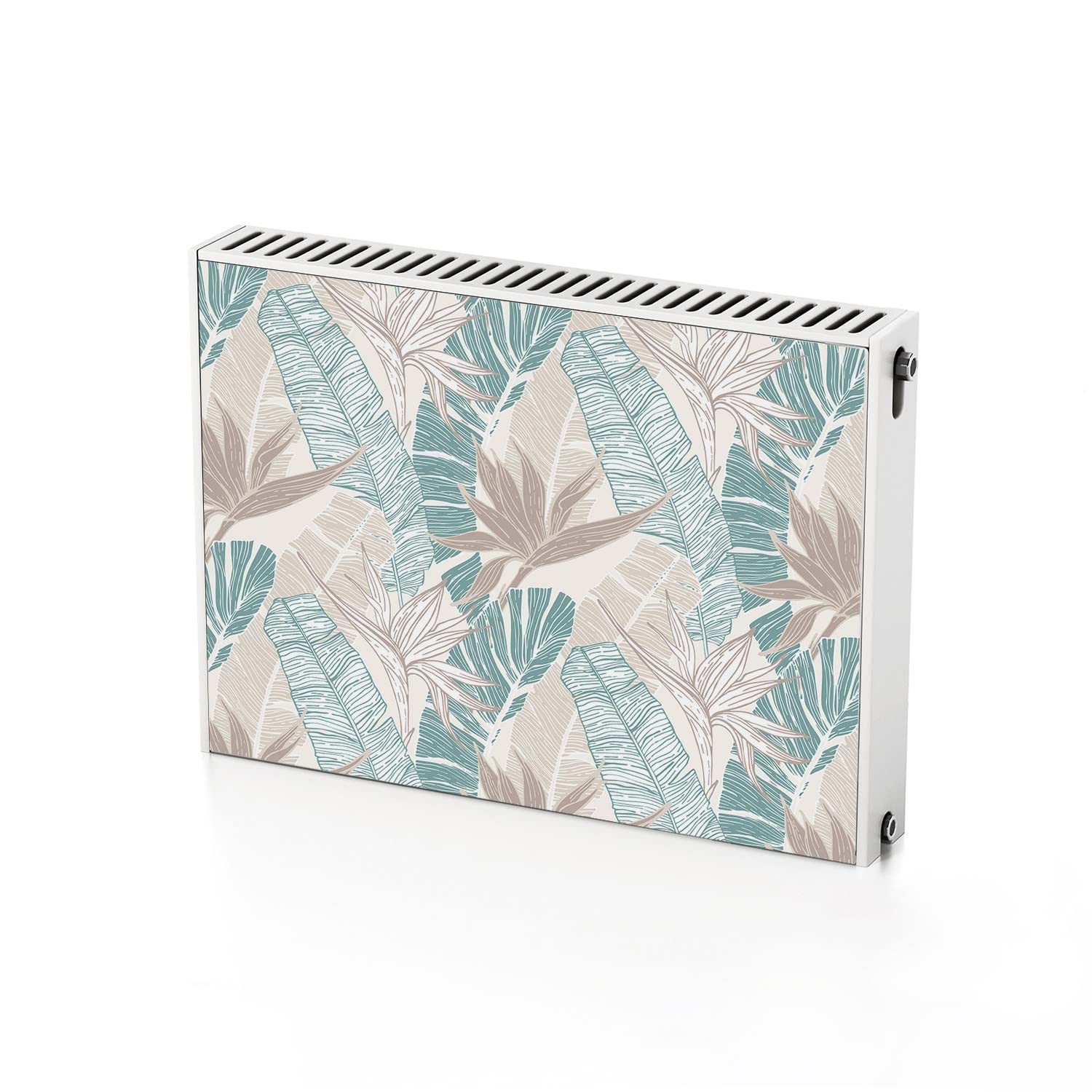 Autocollant de radiateur feuilles tropicales Coloray pour un salon esprit jungle