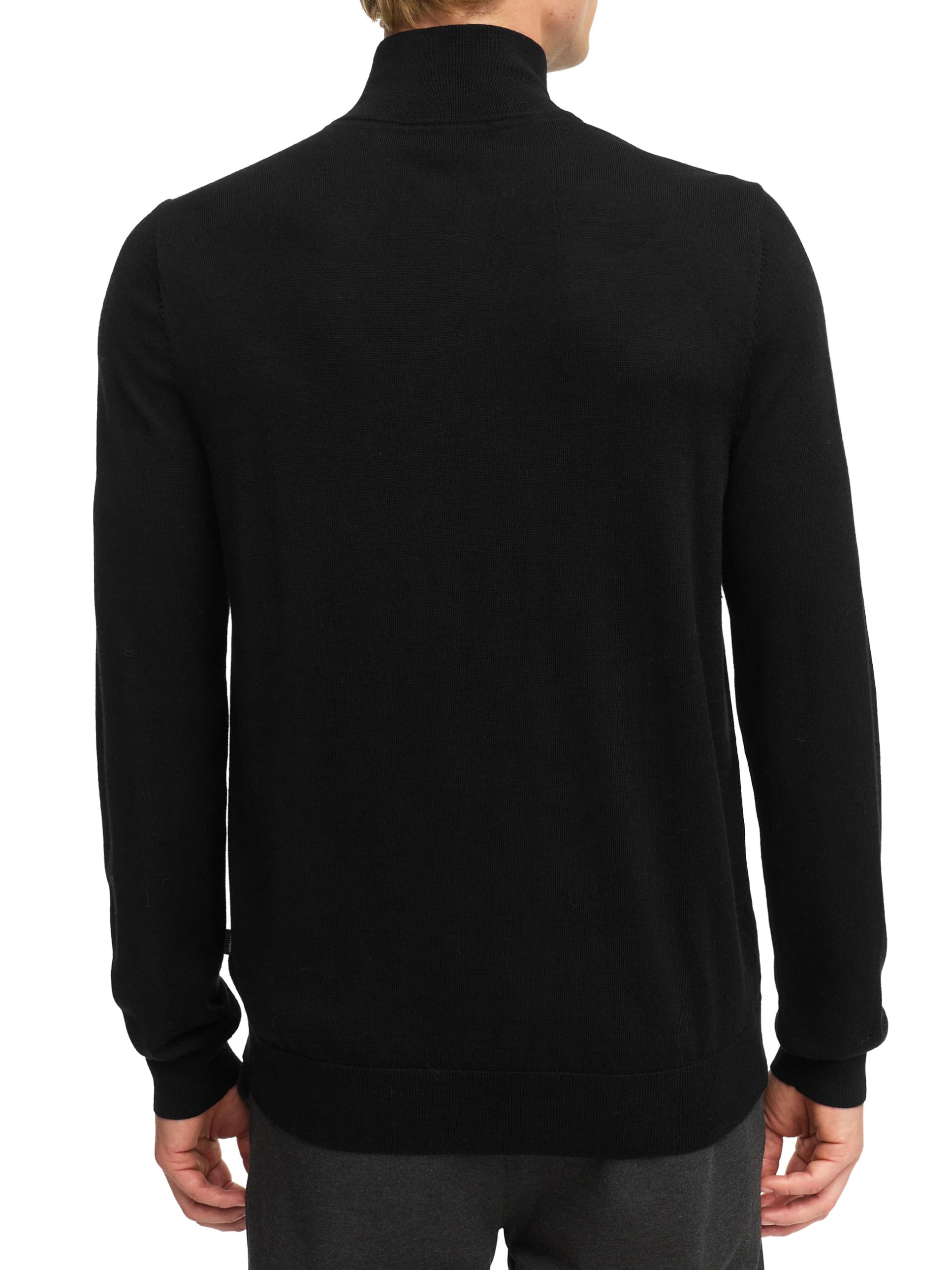 KSJohannes Merino Half Zip Knit Maglione da uomo in 100% lana merino con mezza zip | Maglione da uomo a maglia fine