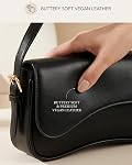 Women's Crescent Shoulder Bags Retro Y2k 90s Hobo Handbags Top Handle Faux Leather Underarm Bag Fashion Clutch Purses