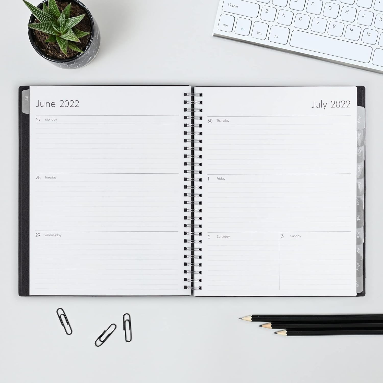 Blue Sky 2022-2023 Academic Year Weekly & Monthly Planner, 8.5" x 11", Flexible Cover, Wirebound, Enterprise (130609-A23) : Everything Else