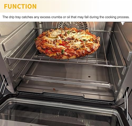Miniatura 7 de Bandeja de migas de acero inoxidable 304 de repuesto para freidora de aire Ninja Foodi DT200 DT201 DT251 Bandeja de goteo Ninja XL Pro Air Fry Horno