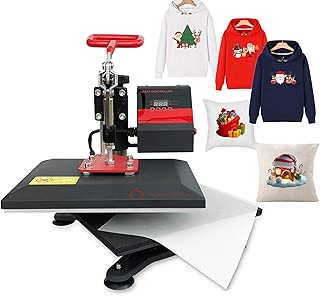 Heat Press 9X12 inch Heat Press Machine Printing Swing Away Transfer Sublimation Heat Press Machine for T-Shirt Teflon Sheet Included - coolthings.us