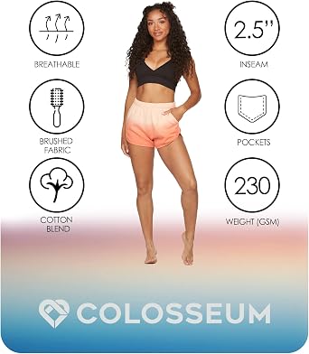 COLOSSEUM Active Women's Savvy Ombre Fleece Lounge Short